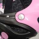 Kuxuan Skates Adjustable Inline Skates for Girls Women with Full Light Up Wheels Outdoor Fun Illuminating Skates for Kids and Adult, X-Large(Adult 8-10 US), Pink