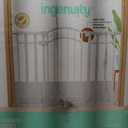 Ingenuity Decorative Extra Tall Baby Gate & Dog Gate, 28.5"-48" Wide, 36" Tall, Hardware or Pressure Mounted, Install on Top or Bottom of Stairs, Banister, or Doorway - White