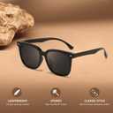 Oversized Polarized Sunglasses for Women Men Classic Trendy Stylish Square Shades UV400 Protection with Case SG521