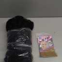 Ladoo Gopal Wig Set of 2 for Size 2 and 3 one Each Approx 6 cms Long for Your Idol kanhaji Radha ji Black Colour
