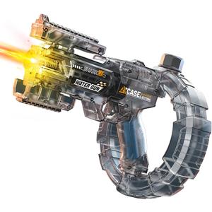 Mechanical Transforming Electric Water Gun - Automatic Water Blaster with Strobe Lights, Long Range & Mechanical Deformation LED Electric Water Blaster, Summer Outdoor Pool Party Toys for Adults Kids