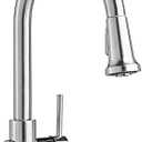 American Standard 9379315.075 Montvale Single-Handle Pull-Down Sprayer Kitchen Faucet with Soap Dispenser in Stainless Steel