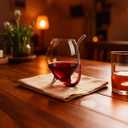 Vampire Shape Wine Glasses 10oz Straw Red Wine Glass 300ml