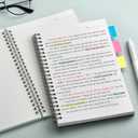 AHGXG Spiral Notebook 6 Pack - A5 Small Spiral Notebooks for Work, 5.7" x 8.22", 100GSM Thick College Ruled Paper, 160 Pages Spiral Journals for Women Men School Supplies, Pink Green Blue