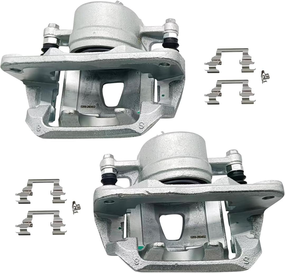 2 Pcs Front Brake Calipers Fit for Toyota for 1998-2004 Avalon, 1997-2001 Camry, 1999-2003 Solara, 1997-2001 Lexus ES300, Disc Brake Caliper w/Bracket Replace for 19B1974 19B1975