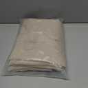 MIULEE Beige Sheer Curtains 2 Panels Embroidered Leaf Patterned Rod Pocket Floral Semi Sheer Faux Linen Window Curtains Drapes Set for Living Room Bedroom Dining Room, 52x84 Inches Long