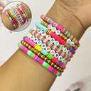 ParsNuntio Colorful DIY Craft Clay Beads Kit - Birthday Party Assorted Clay Beads - Festival Art Craft Clay Beads for Party Supplies Decor DIY Crafts - 1 Box