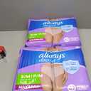 Always Discreet Adult Incontinence Underwear for Women and Postpartum Underwear, S/M, Up to 100% Bladder Leak Protection, 84 Count (Packaging May Vary)