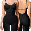 Irisnaya Shapewear Bodysuit for Women Tummy Control Backless Seamless Butt Lifter Full Body Shaper Sculpting Body Suit (X-Large, Black)