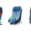 Clek Foonf Convertible Car Seat with Rigid LATCH, Crumple Zone safety system, Adjustable Headrest, Reclining Design, Anti-Rebound Bar & Flame Retardant-Free (Railroad Ziip), EXP:02/23/2035