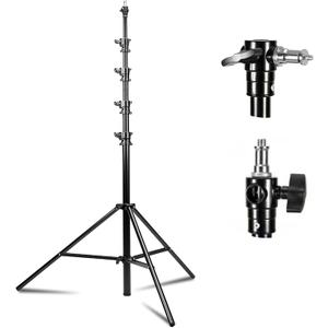 Kate Heavy Duty Light Stand Tripod - 15.7ft Air Cushioned Aluminum Alloy Lighting Stand with Tripod, 2 Sandbags & 1/4"-3/8" Adapter, 9.46lb Load for Studio/Indoor/Outdoor Video Photography