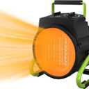 Outdoor Heater for Patio, Portable Patio Heater for Garage with Overheat Protection, Fast Heat PTC Ceramic Portable Garage Heaters for Workshop, Greenhouse, Tent and Indoor Use