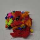 24 Pcs Mexican Pom Pom Garland Colorful 59 Feet Fiesta Alter Yarn Tassel Day of The Dead Decorations Cinco De Mayo Party Decoration Mexican Tassel Garland Wool Ball Decor