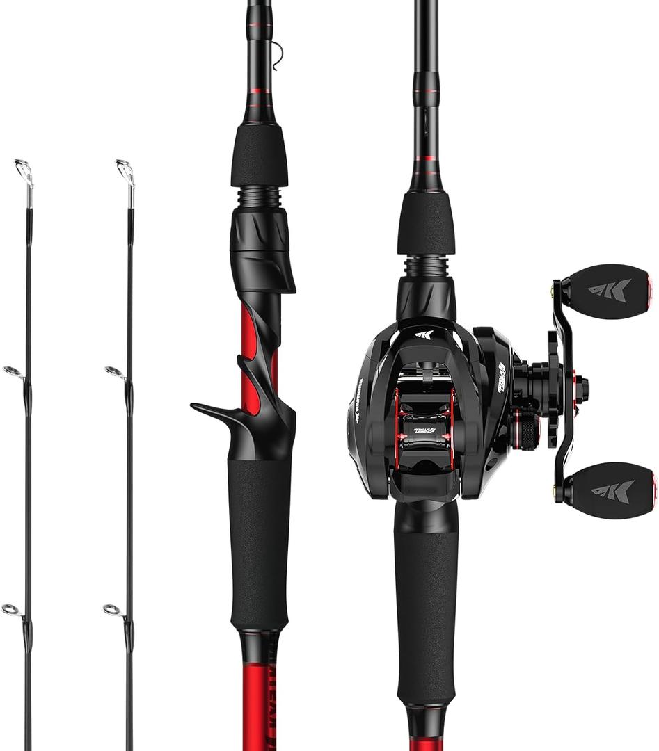 KastKing Royale Legend II Twin-Tip Casting Combo, Right-Hand, 6'6" M Rod