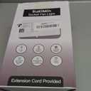 Socket Fan Light, 20.5", Plug in Ceiling Fan, Gazebo Fan, Outdoor/Indoor, 16.4 Ft Cord with Hook UL Listed, Ceiling Light with Remote (Dark wood color)