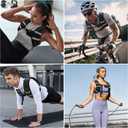 Zeerun Weighted Vest for Women & Men with Reflective Stripe and Adjustable Buckle, Comfortable & Durable Rucking Vest for Walking, Running & Strength Training, 10LBS-Black