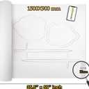 MEARCOOH EVA Foam Cosplay White 12mm Thick (1mm to 20mm) Large 35.5" x 59" Sheet Premium High Density 86 kg/m3 for Cosplay, Crafts Projects