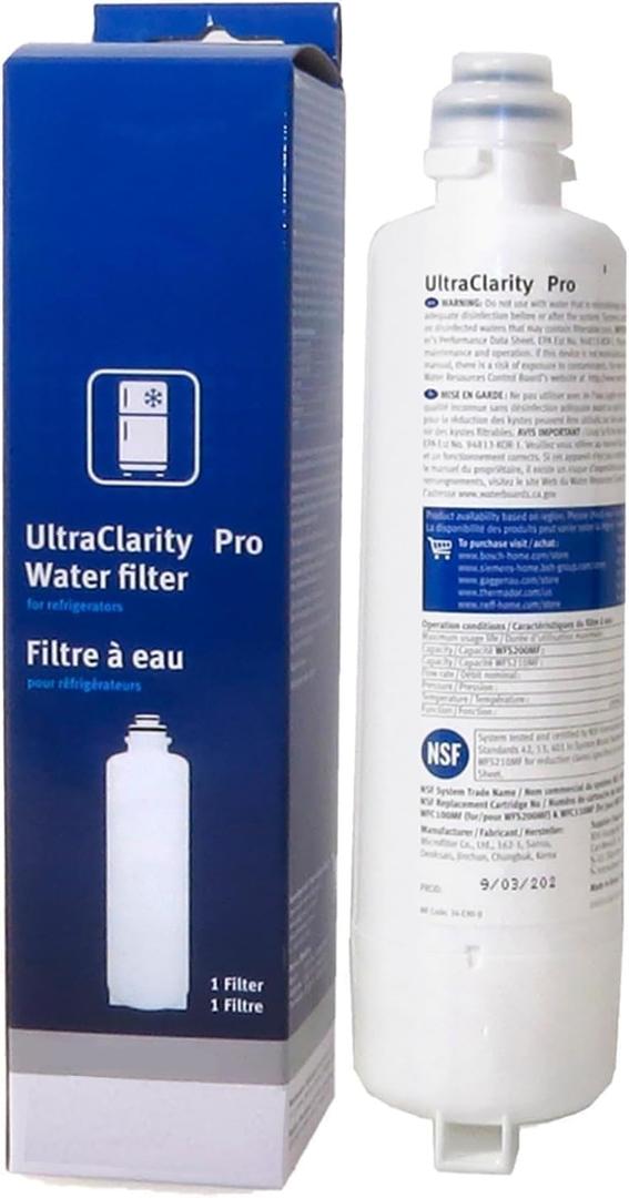 11032531 BORPLFTR55 17005583 BORPLFTR50 for Bosch Thermador GAGGENAU UltraClarity Pro Water Filter (1) NSF Certified (National Sanitation Foundation)