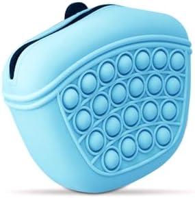 Hssopa Dog Treat Pouches, Dog Treat Bag, Silicone Dog Snack Bag, Pet Snack Bag with Waist Clip, Treat Pouches for Pet Training, Wear-Resistant and Drop-Resistant, for Pet Training and Walking,Set of 2