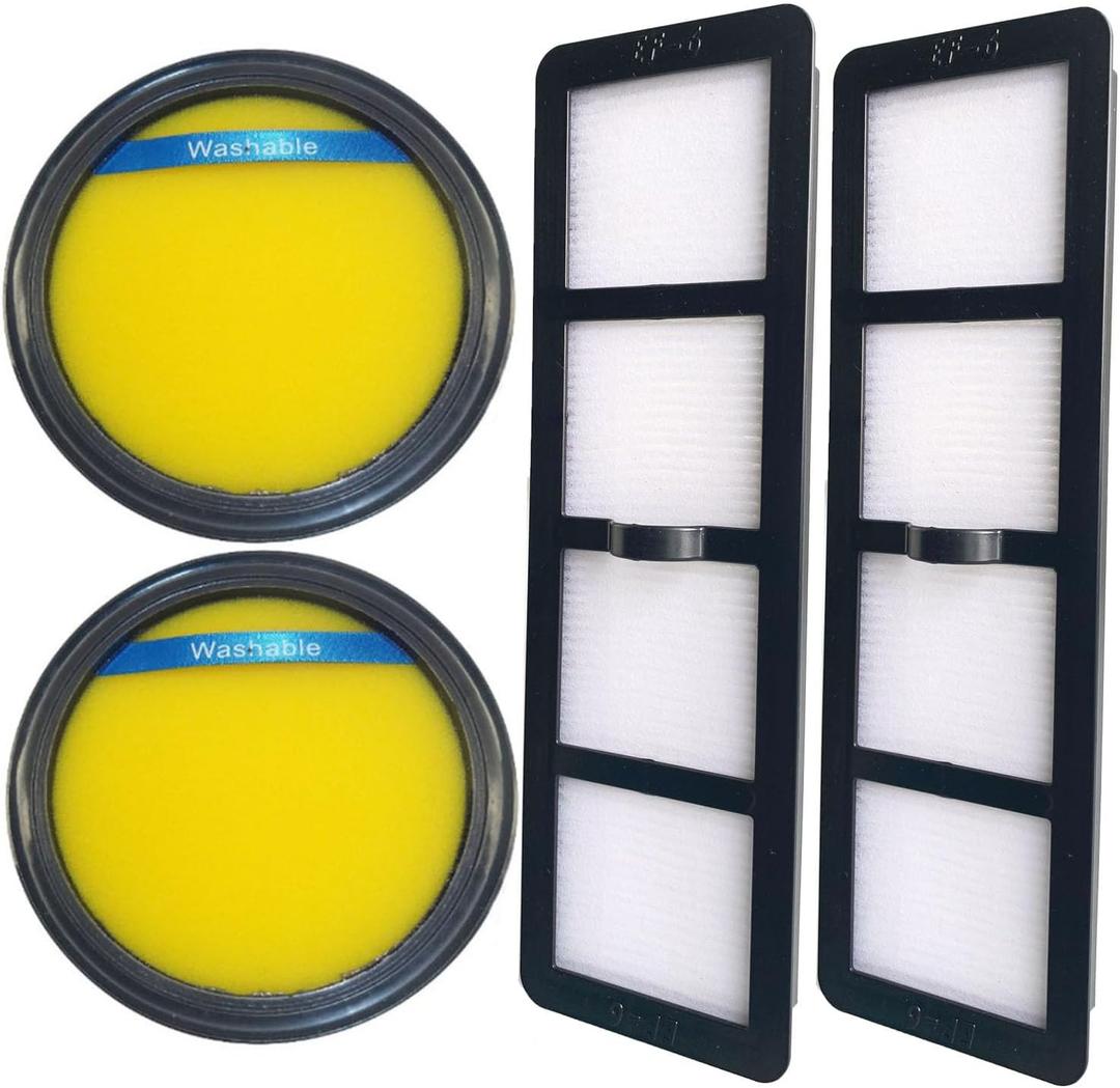 Replacement EF 6 & DCF 25 Filters for Eureka Airspeed SuctionSeal AS1104A AS1092A Series Endeavor 5400 Nimble EL8600 Series