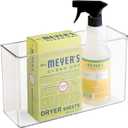 iDesign AFFIXX Plastic Wall Mount Organizer for Kitchen Bathroom, Office, Bedroom, Garage, Craft Room, 3.5" x 11" x 6.5", Clear