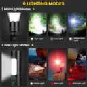 Flashlight Rechargeable Flashlights High Lumens, 99,000 LM Bright LED Flashlight Powered Flash Light, USB Rechargeable Flashlights & Waterproof Handheld Flash lights for Home Camping Hiking(2 Pack)