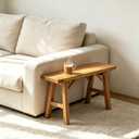 23.6in Slim Bench for Bedroom Entryway, Rustic Wood, 23.6in/60cm