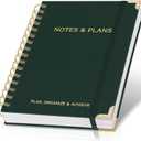 ZICOTO Aesthetic Daily Planner And Notebook With Hourly Schedule - Aesthetic Spiral To do List Notepad For Work/Home to Organize Tasks And Appointments - Stylish School/Office Supplies Book For Women