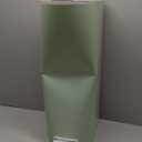 Diaper Genie Platinum Pail (Sage Green) is Made in Durable Stainless Steel and Includes 1 Easy Roll Refill with 18 Bags That can Last up to 5 Months.