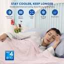 HOMFINE Cooling Blankets for Hot Sleepers - Summer Blanket Thin Lightweight Breathable Soft Double Side Enhanced Cooling for Bed Couch Sofa, Keep Cool for Night Sweats (Pink, 108 x 90 inches)