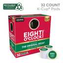 Eight O'Clock Coffee The Original Decaf, Single-Serve Keurig K-Cup Pods, Medium Roast Coffee Pods, 1 Count (Pack of 32) (EXP 11/08/26)