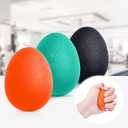 2 x Peradix Hand Grip Strength Trainer, Stress Relief Ball, Wrist Rehab Therapy Hand Grip Equipment Ball Squishy Tools - Set of 3 Finger Resistance Exercise Squeezer (Standard Size - Orange Green Black)