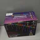 SOSHOT Christmas String Lights Outdoor - 131Ft/40M 1680 LED 8 Modes with Remote Control and App Waterproof Christmas Lights for Patio Yard Garden Wedding Party-Multicolor