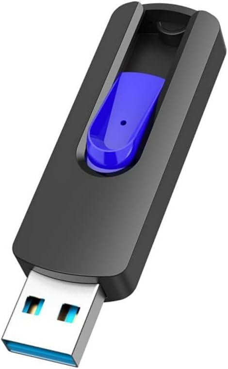 JUANWE 256GB USB Drive, Thumb Drive USB 3.0 Flash Drive USB Storage Flash Drive 256 GB, Retractable Slide Jump Drive for Expand Capacity & Data Storage