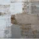 Placemats Set of 4 Grey Modern Abstract Art Washable Heat-Resistant Plastic PVC Table Mat Non-Slip Wipeable Woven Vinyl Place Mats for Outdoor Indoor Patio Dining Kitchen Dinner Table Decor (A03:gery Monder)