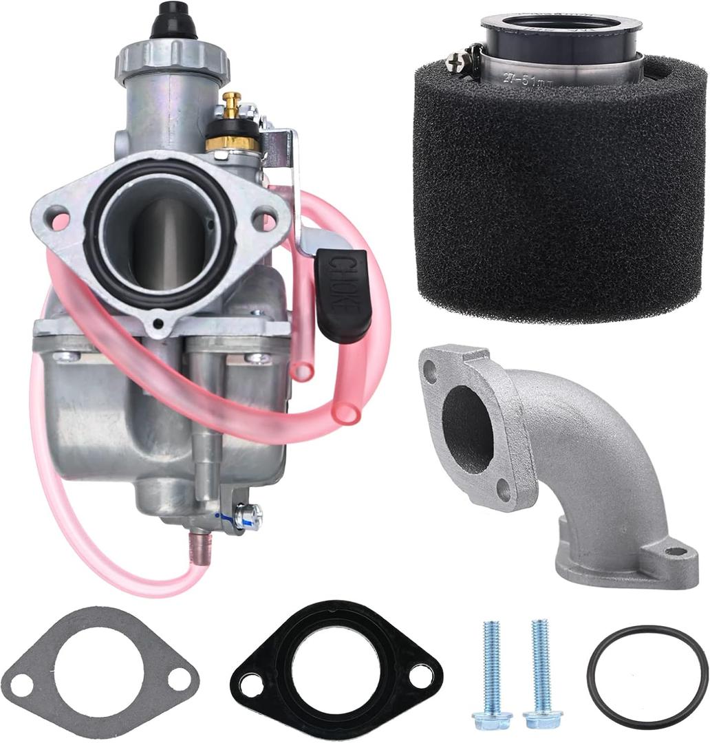 VM22 26mm Carburetor for Mikuni Pipe Pit Dirt Bike 110cc 125cc 140cc Lifan YX Zongshen Pit Dirt Bike CRF70 XR50 Apollo Thumpstar DHZ SSR with Air Filter Intake