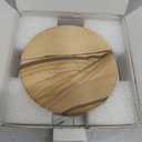 Almagic Natural Sandstone Coasters Set of 2 (No Holder), 4 in Dia Drink Coasters for Coffee Table, Water Absorbent & Heat Resistant Cup Coasters for Home & Office, Christmas Birthday Gift