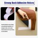 Velvet Recliner Head Pillow with Non-Slip Base - Adjustable Neck Support for Pain Relief in Home, Office and Travel (Pumpkin)