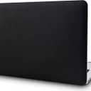 KECC Compatible with MacBook Air 13 inch Case 2026 2025 2024-2022 Release M5 M4 M3 M2 Chip A3449 A3240 A3113 A2681 Italian Leather Hard Shell for MacBook Air 13.6 inch, Black Leather