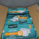 Depend Adult Diapers with Tabs, Incontinence Protection with Tabs, Unisex, Small/Medium (1934" Waist, Up To 170 lbs), Maximum Absorbency, 60 Count (3 Packs of 20)