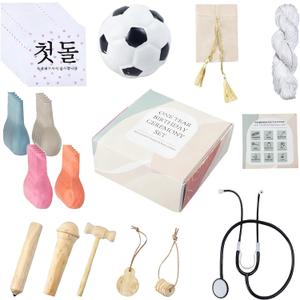 Korean Doljabi First Birthday Kit  Doljabi Set  Zhuazhou,Traditional Doljanchi Ceremony Set with Fortune Items for 1-Year-Old Celebration