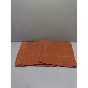 MIULEE Pack of 4 Decorative Throw Pillow Covers Outdoor Linen Waterproof Pillow Covers Farmhouse Cushion Cases for Patio Garden Tent Balcony Couch Sofa 16x16 inch Orange