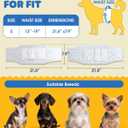 Powools Male Dog Wraps - 96 Count Disposable Dog Diapers Small Size with Wetness Indicator, Leakproof & Comfortable, Highly Absorbent Belly Bands for Training, Incontinence, Travel, Small