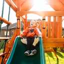 SELEWARE 12 inch Playground Safety Handle Wood Kids Playground Grab Handles Grip Handle Handrail Playset Handles for Playhouse, Treehouse, Solid Beech Wood with Plastic Brackets for Indoor Outdoor use