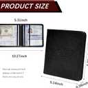 2-Pack Car Registration and Insurance Holder, Car Organization Vehicle Document Organizer with Magnetic Closure for Cards, License in Glove Box, Black