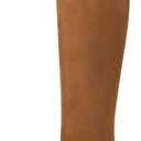 Allegra K Women's Platform Block Heel Over Knee High Boots (6.5, Brown)