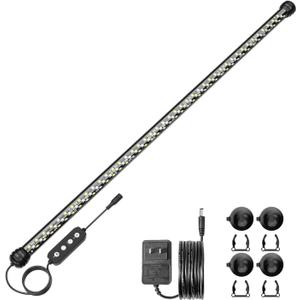 SEAOURA Led Aquarium Light with Timer, Submersible Aquarium Plant Light, Fish Tank Light with Auto On/Off, 3 Lighting Modes, Adjustable Brightness (26.8 in for 28-52inch Planted Tank), 14W