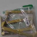 ADDGRACE Gold Shelf Brackets 4 Pcs Heavy Duty Wall Mounted with Lip Shelving Supports for DIY Floating Shelf 8 inch