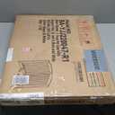 Freestanding Pet Gate for Dogs, Foldable Wooden Dog Gate for House, Indoor Pet Barrier for Stairs, Doorways, Support Feet Included, 24" Height 2 Panels, White