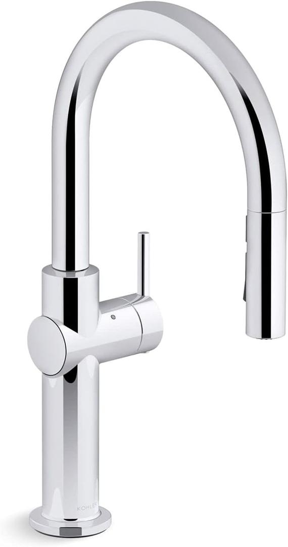 KOHLER 22974-CP Crue Touchless Kitchen Faucet with Pull Down Sprayer, Touchless Activation, Motion Sensor, Hands-Free Faucet, Polished Chrome